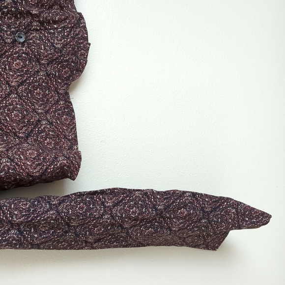 NWT Kirious Small Brown Button Front Shirt Top Long Sleeve Smocking - Picture 4 of 15